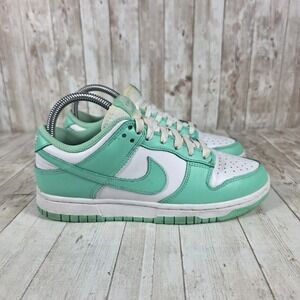 Nike Dunk Low SE Women Aqua White Green DD1503 105 Sneakers Size 7.5